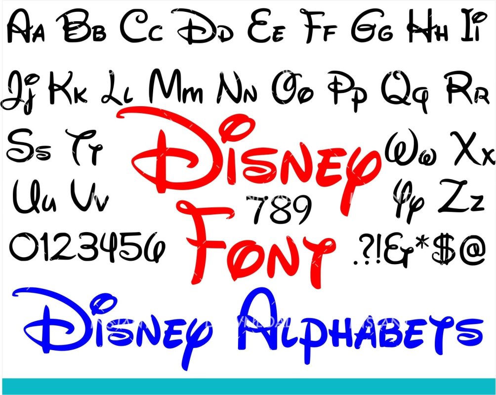 Disney font svg, Walt Disney font svg, Disney font Ttf, Disney alphabet ...